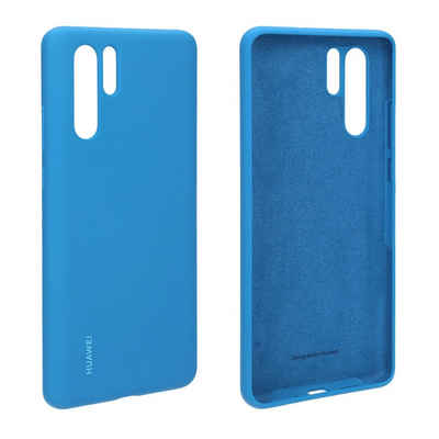 Huawei Handyhülle P30 Pro Silikon Cover Case blau