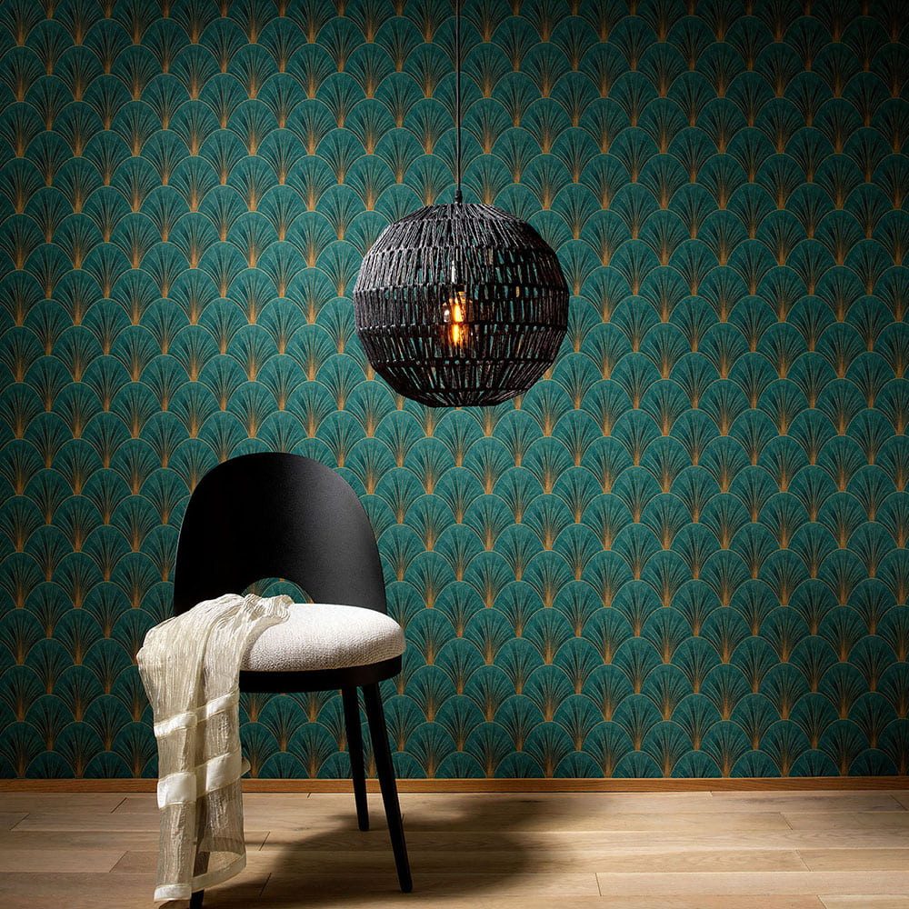 Erismann Vliestapete Art Deco Fächer Motiv günstig online kaufen