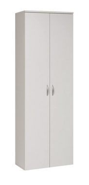 Furni24 Kleiderschrank Kleiderschrank, weiß, 60x180x34 cm