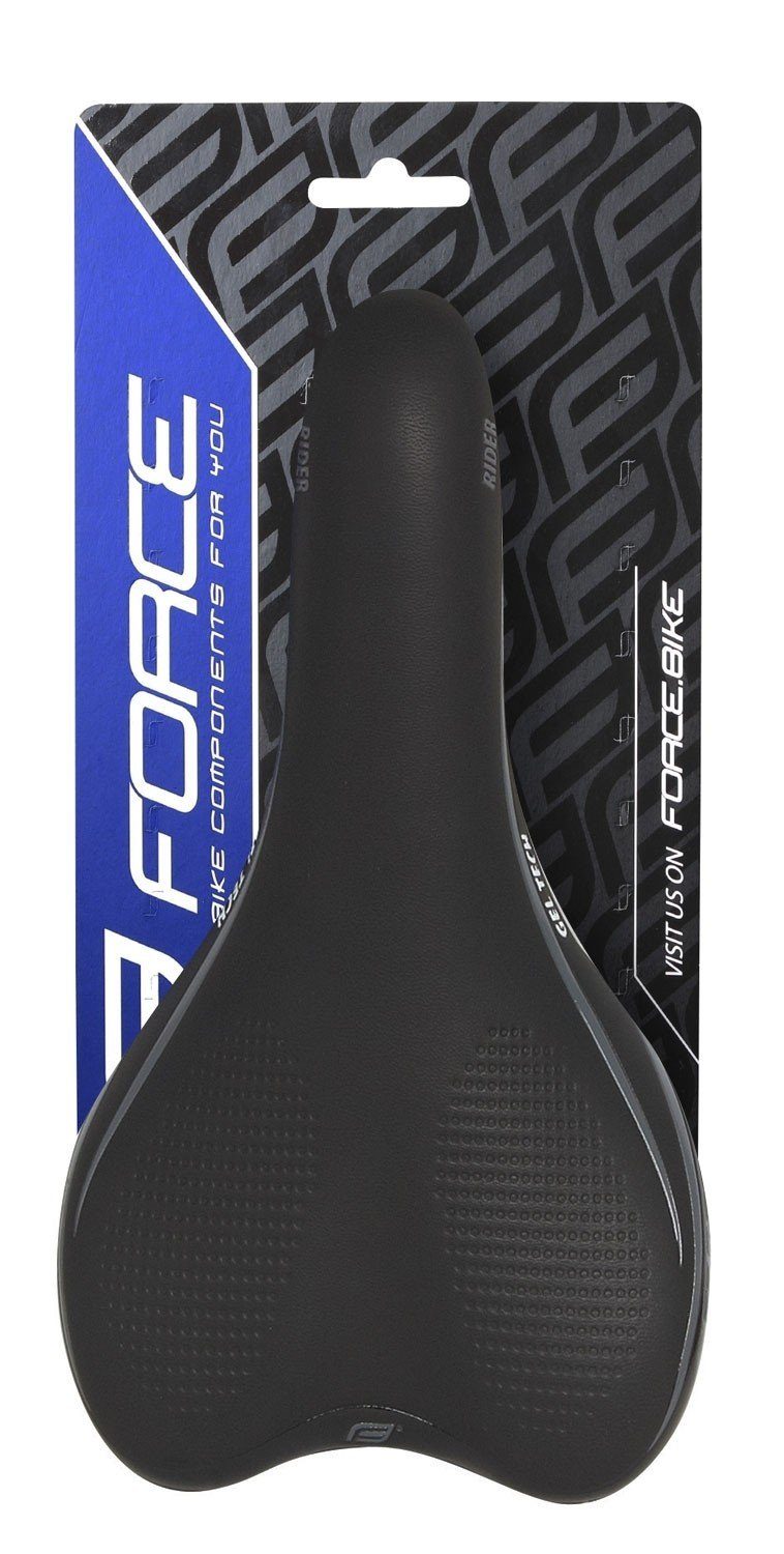 FORCE Fahrradsattel Sattel FORCE RIDER GEL TECH