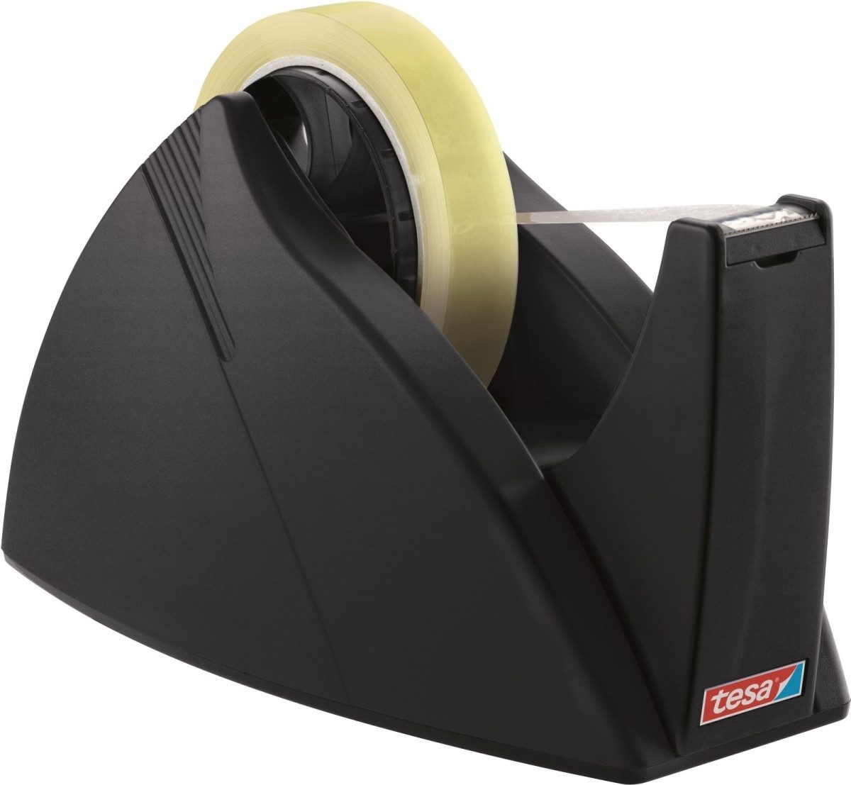 tesa Klebestreifen Klebebandabroller Easy Cut 25mmx66m schwarz leer (6 Stück)