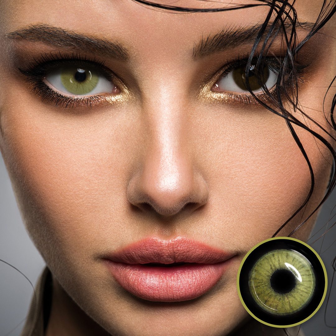 LuxDelux Farblinsen Fidelio Beige Brown Braune Farbige Kontaktlinsen mit und ohne Stärke