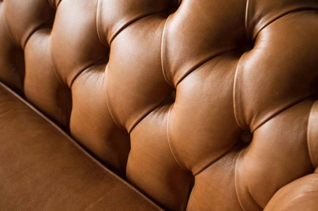 Design Couch Sitzer Braun, Sofa Europe Made Chesterfield Polster Sitz Sofa 4 In JVmoebel Leder Sofa