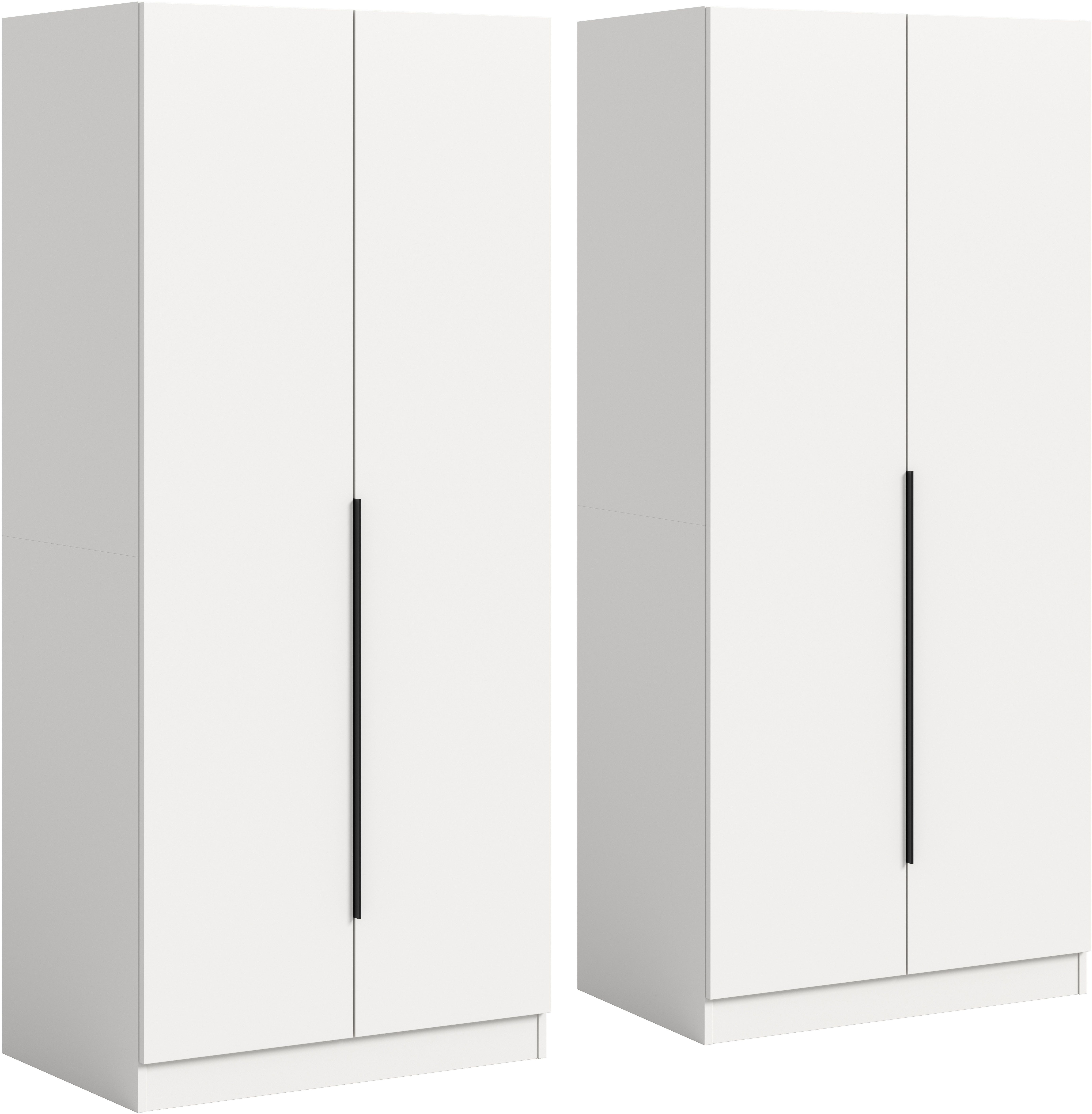 Home affaire Schrank-Set Skarde moderner Kleiderschrank Schlafzimmerschrank, (1-St., wähle deine beste Schrank Kombination), Skarde Kleiderschrank 160 cm, 2 Kleiderstangen und 2 Böden