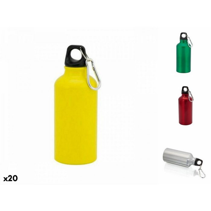 Bigbuy Trinkflasche Aluminium-Trinkflasche 143384 20 Stück Gelb