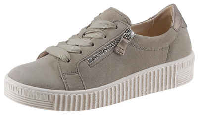 Gabor Plateausneaker mit 3-cm-Plateausohle, Freizeitschuh, Halbschuh, Schnürschuh