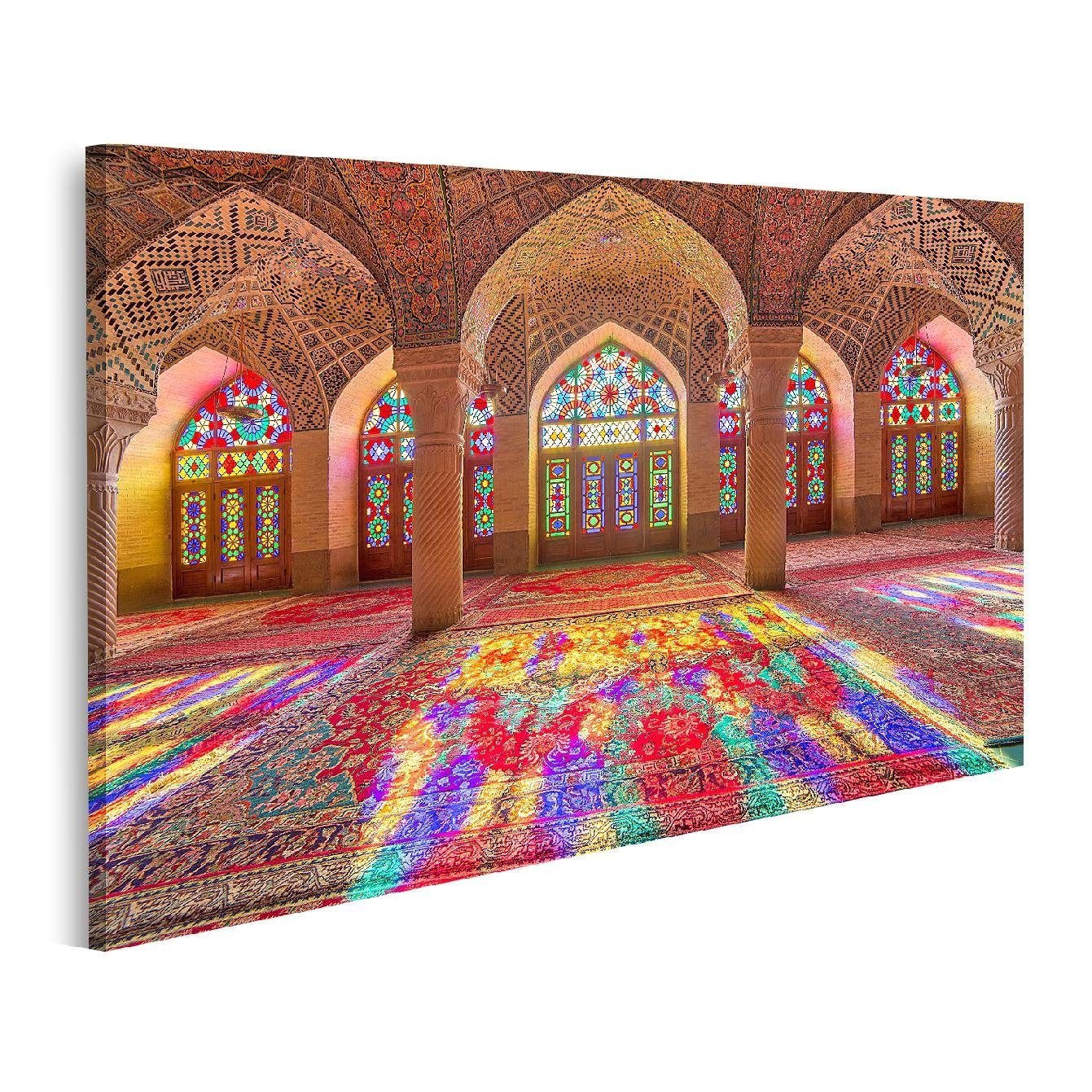 Leinwandbild Bild auf Leinwand Nasir Al Mulk Moschee Shiraz Iran Auch bekannt als P