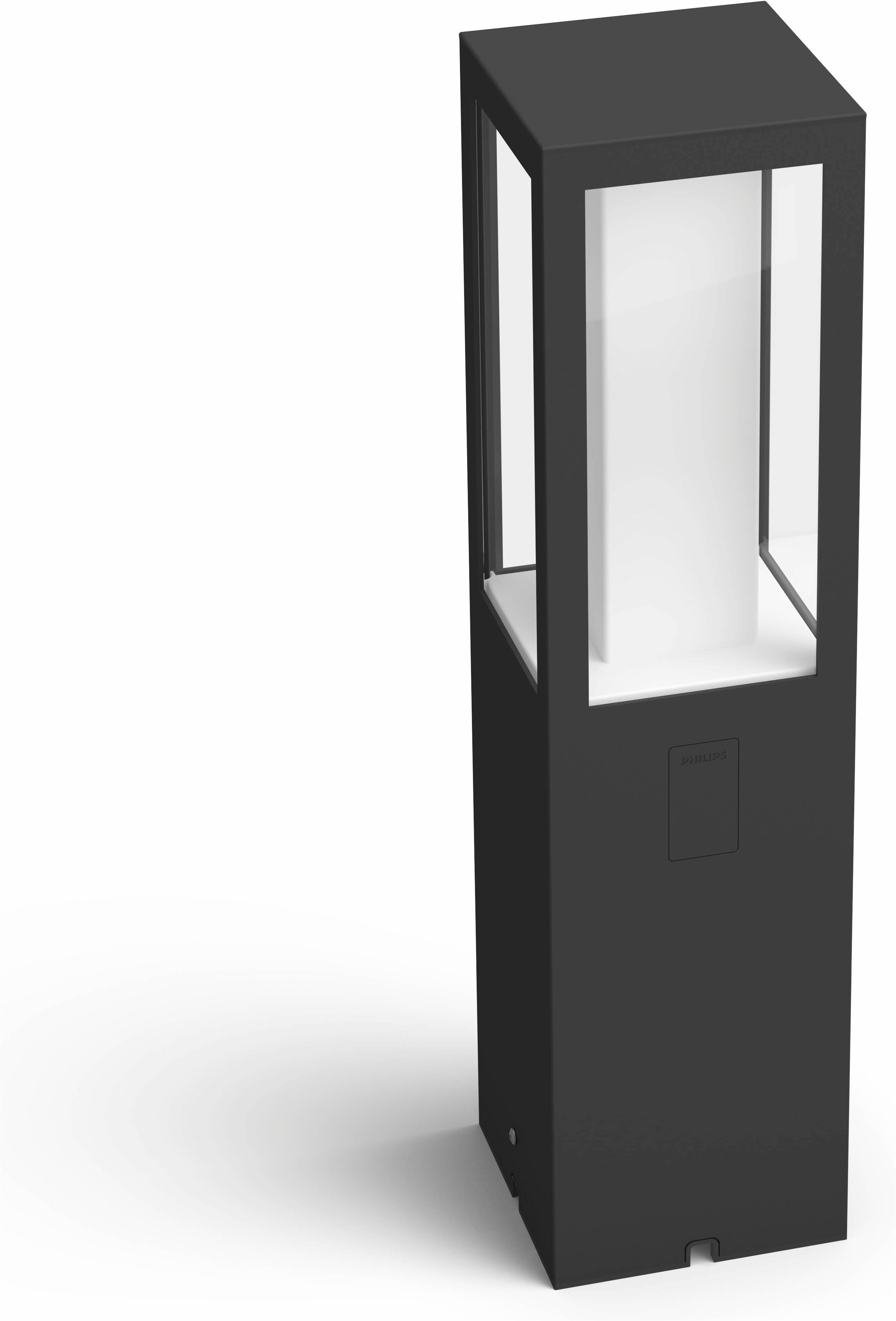 Philips Hue LED Sockelleuchte Outdoor White & Color Ambiance Impress Erweiterung Niedervolt, Abschaltautomatik, Bluetooth, CCT - über Fernbedienung, Dimmfunktion, Einschlafhilfe, Farbsteuerung, Farbwechsel, Memory, nach Trennung vom Netz, Nachtlichtfunktion, RGB, Smart Home, Timerfunktion, Weckerfunktion, dimmbar über Fernbedienung, erweiterbar, mehrere Helligkeitsstufen, LED fest integriert, Farbwechsler, RGB, warmweiß - kaltweiß, App- & Sprachsteuerung, Smart Home, Farbe & Weiß, Niedervolt-System