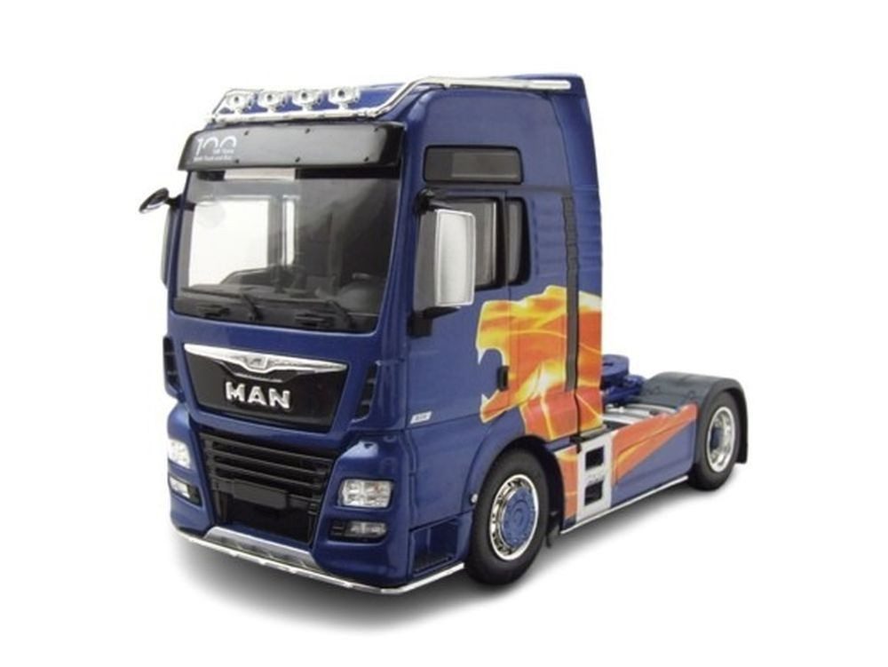 ixo Models Modellauto MAN TGX XXL Zugmaschine 2020 blau metallic, Maßstab 1:43