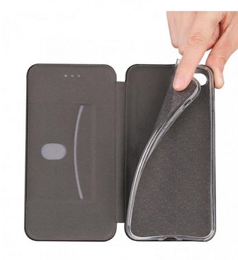 Numerva Handyhülle Handy Tasche Book Case für Apple iPhone 13 Max, Klapphülle Flip Cover Hardcover Schutz Hülle Etui