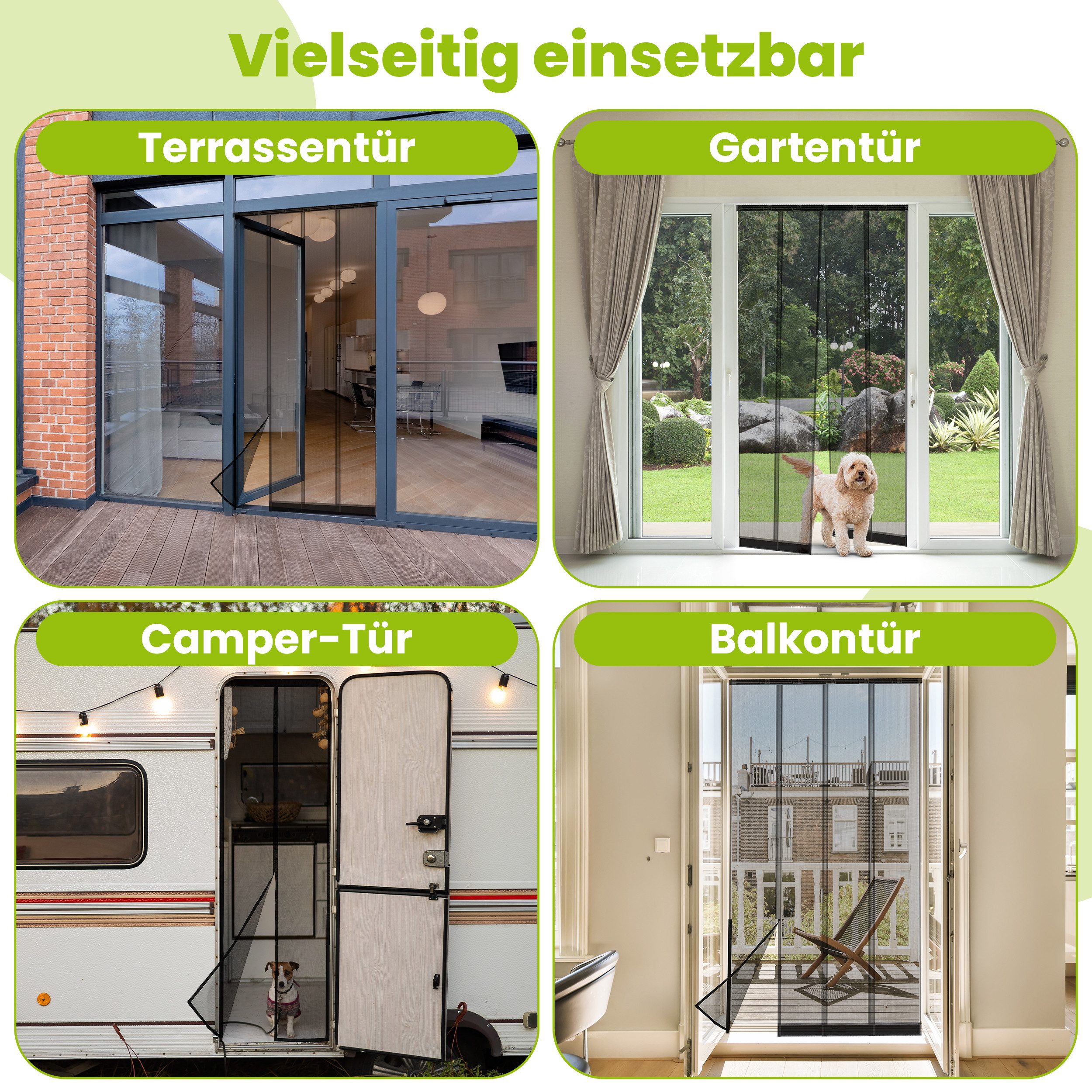 easylife Insektenschutz-Vorhang Fliegengitter Vorhang mit Gewichten günstig online kaufen