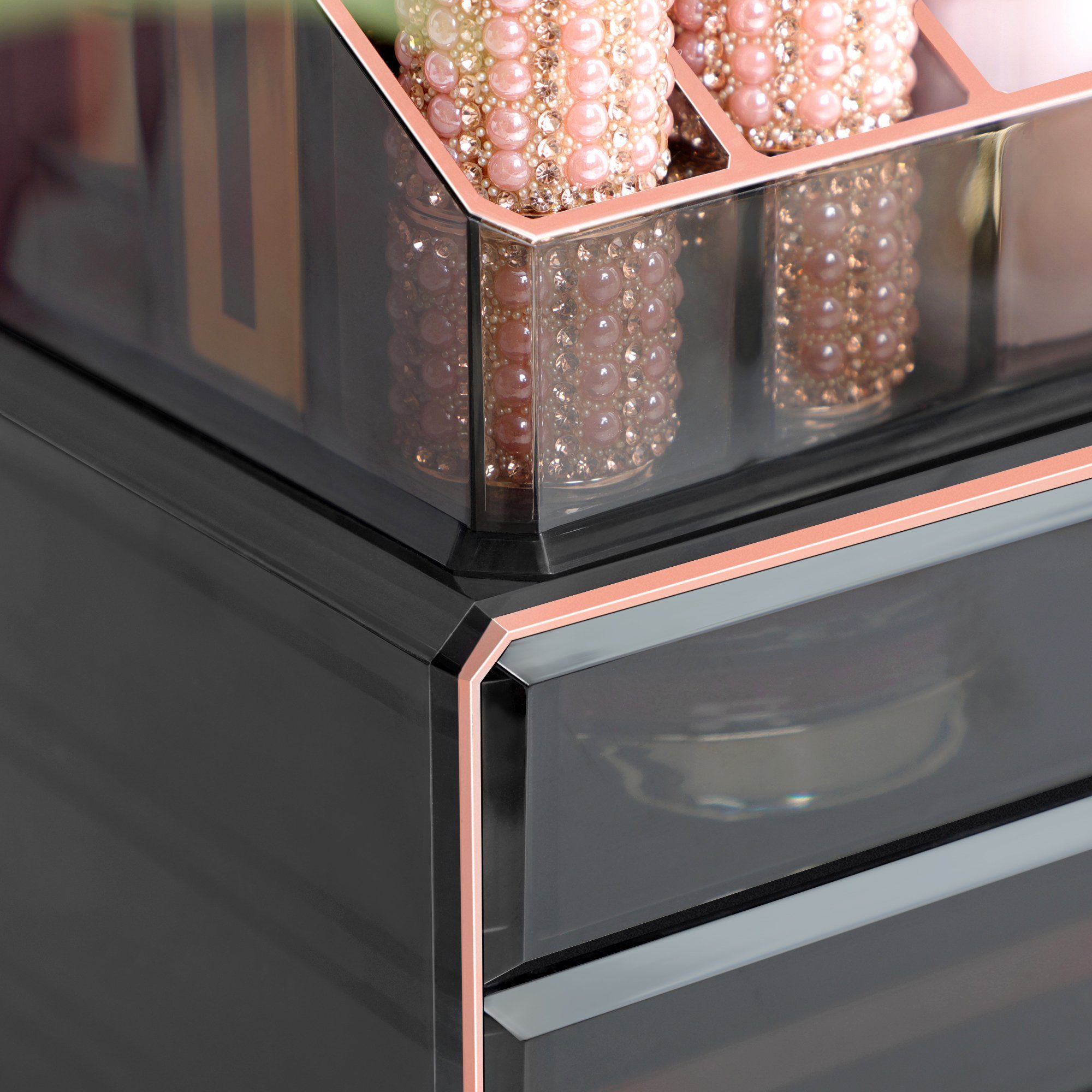 Creamoon Make-up-Organizer Mit 7 Fächern – Transparente Acryl-Box Für Lidschatten & Puder, 2 Größen