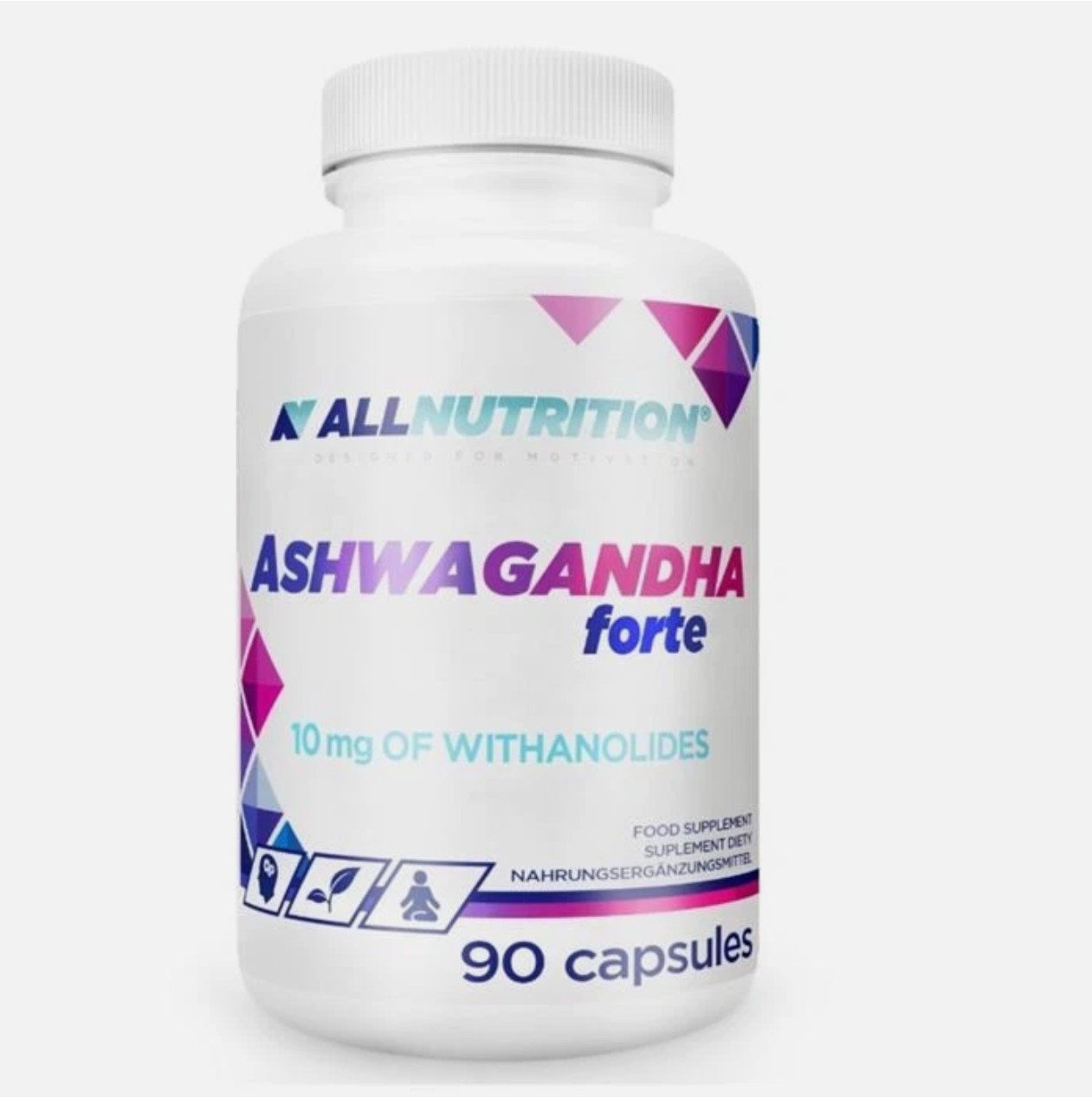 ALL NUTRITION ALL NUTRITION® ASHWAGANDHA FORTE 90 ashwagandha Kapseln Kapseln, 1 er Packung à 90 St., 100 g, Kapseln, 667 mg Ashwagandha-Extrakt pro Kapsel