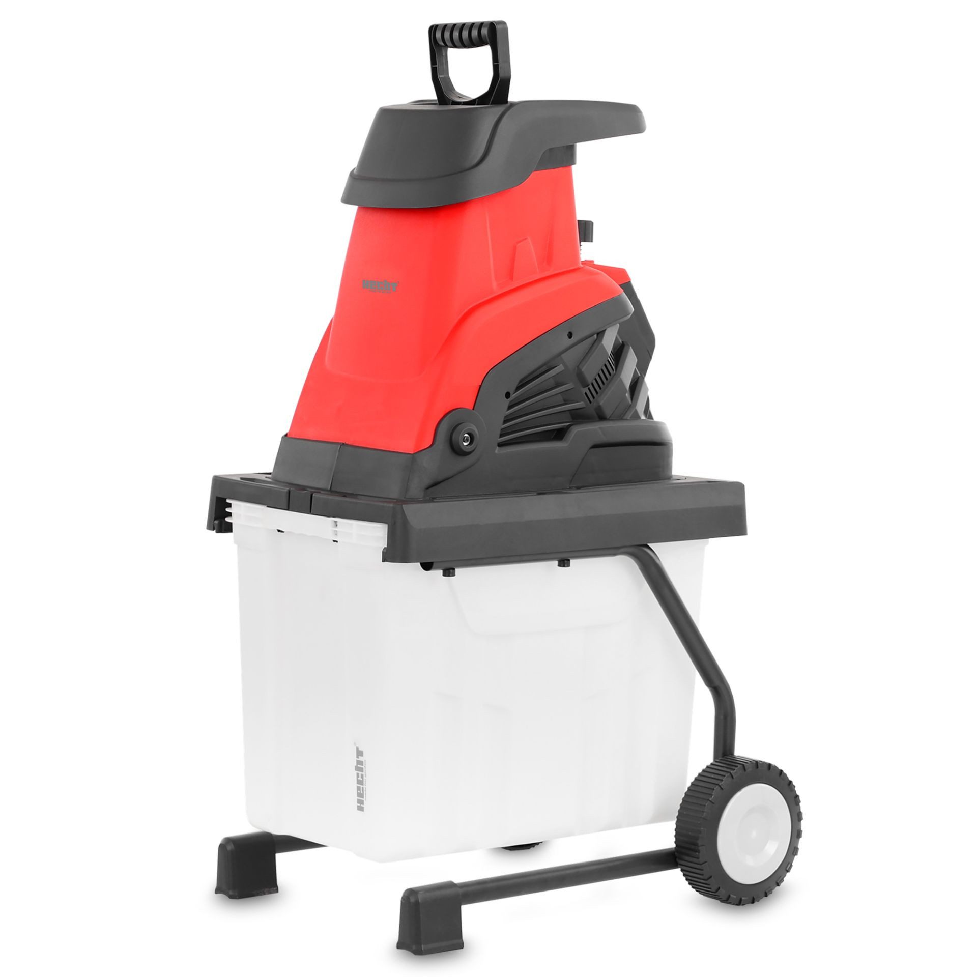Hecht Messerhäcksler 626 Box Elektro-Gartenhäcksler 2600 W 60 l Fangbox, 4,5 cm max. Astdurchmesser, (1-St), Häckselgut bis 45 mm, leise, für Äste & Sträucher