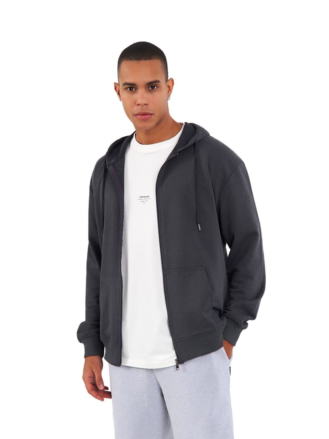 COMEOR Kapuzensweatjacke Herren Zip-Hoodie Kapuzenjacke Sweatshirt mit Reißverschluss
