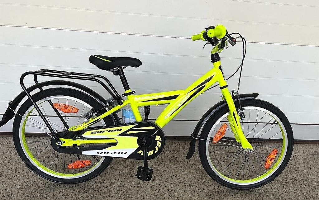 Rezzak Kinderfahrrad 20 Klingel Rücktrittbremse Rücktrittbremse Gelb 080, Fahrradständer Zoll Jungenfahrrad Gang, Kinderfahrrad Keine, Fahrrad Bremse 1 Schutzblech V