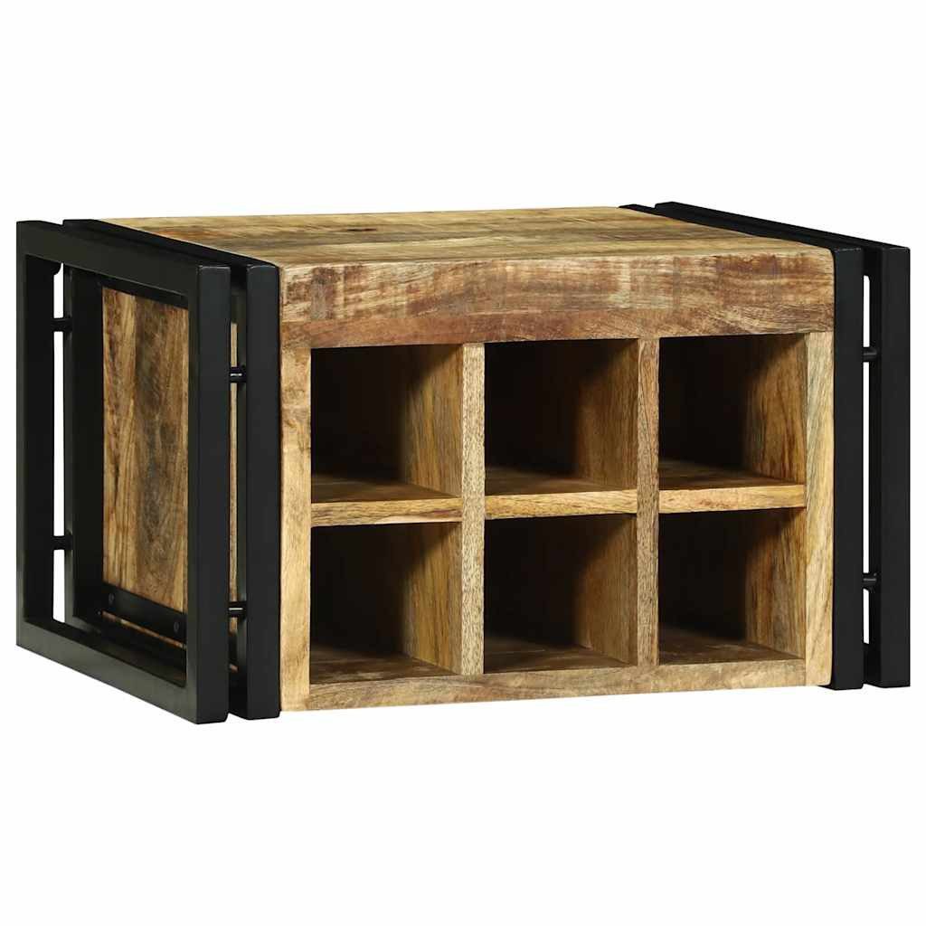 vidaXL Barschrank Weinregal 2 stk. 46 x 35 x 27,5 cm Massivholz (2-St)