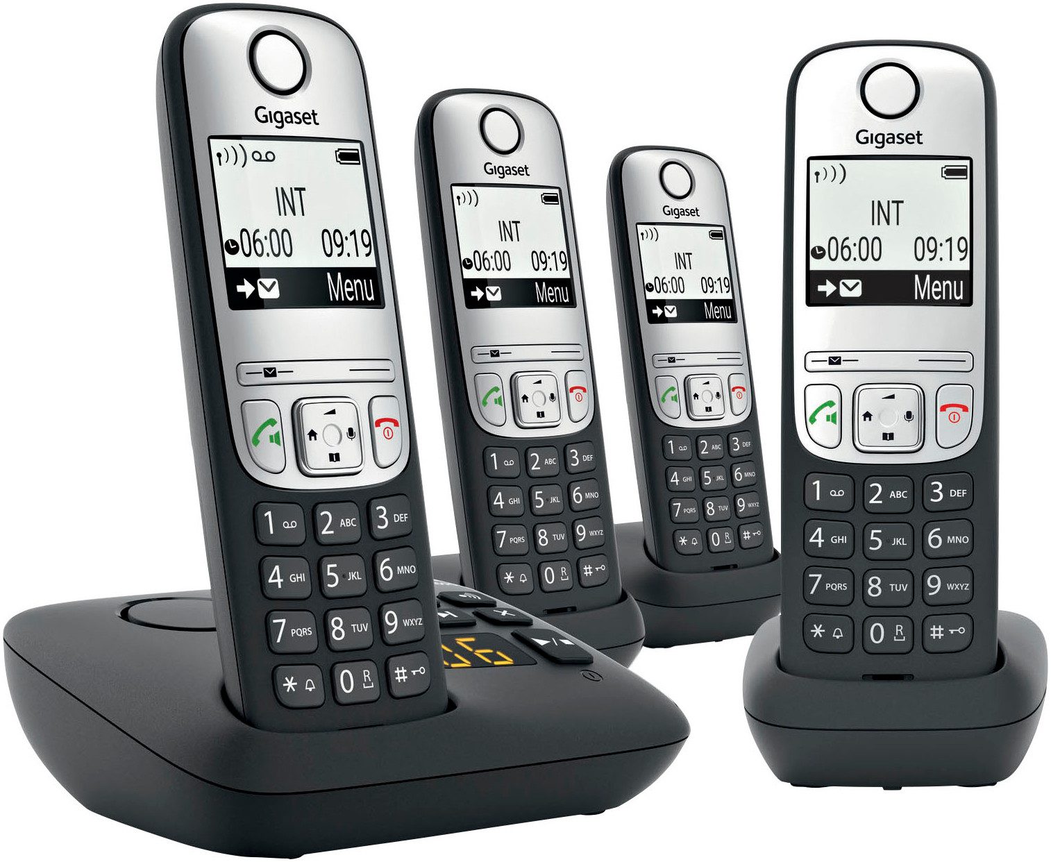 Gigaset A690A Quattro Schnurloses DECT-Telefon (Mobilteile: 4)