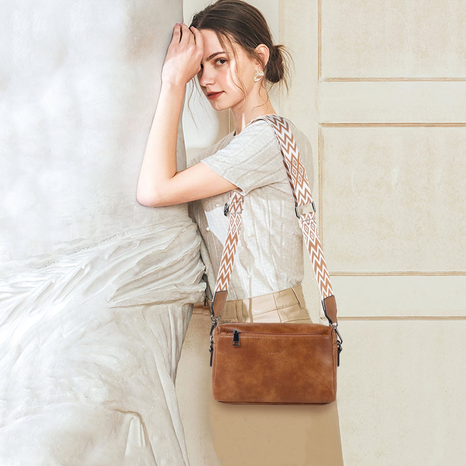 TAN.TOMI Umhängetasche Damen Handy Umhängetasche, Crossbody Schultertasche günstig online kaufen