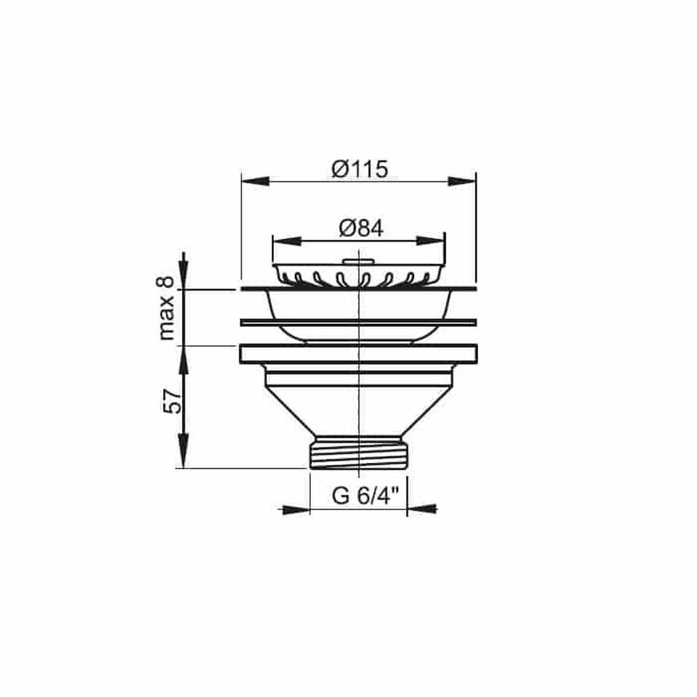 AlcaPlast Siphon AlcaPlast Spülbecken Ablaufgarnitur 1,5'', günstig online kaufen