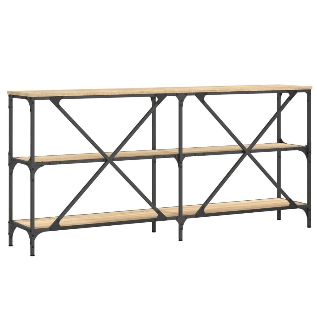 Konsolentisch cm Sonoma-Eiche Sonoma Eiche Sonoma Eisen (1-St) Beistelltisch Holzwerkstoff und 160x30x75 | vidaXL Eiche