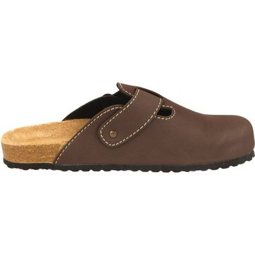 SUPERSOFT Herren 176-002 Komfort Pantolette Pantoffeln Hausschuh Lederfußbett, Gepolstert