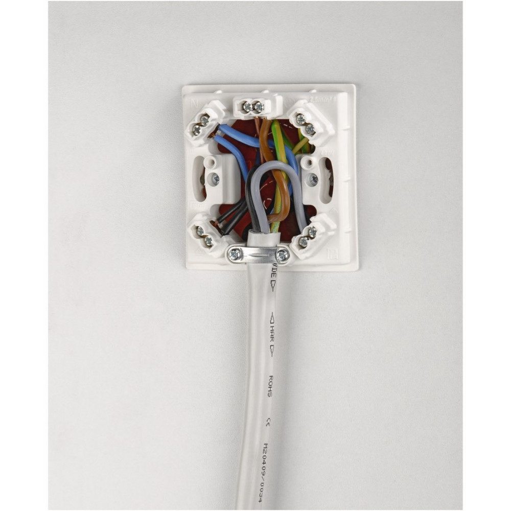 Xavax Xavax Elektroherd-Zuleitung 2,5m weiß - Kabel Elektroherd-Zuleitung, H05VV-F 5 x 2,5 mm², H05VV-F 5 x 2,5 mm², Hochflexibles Anschlusskabel