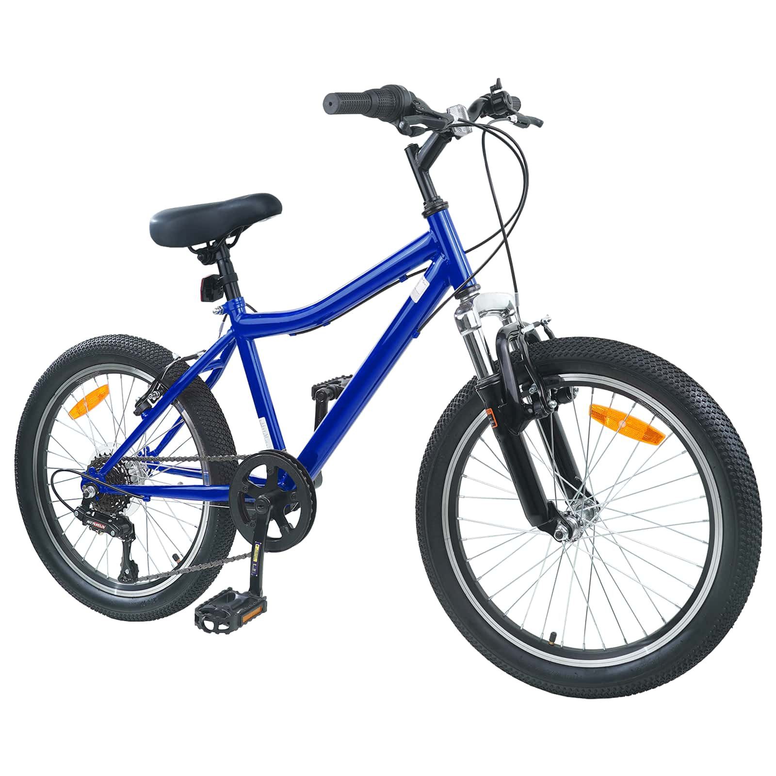 vidaXL Kinderfahrrad 158 x 53 x 100 cm Kinderfahrrad 24 Zoll 6-Speed für 8-12 Jahre alt Dun