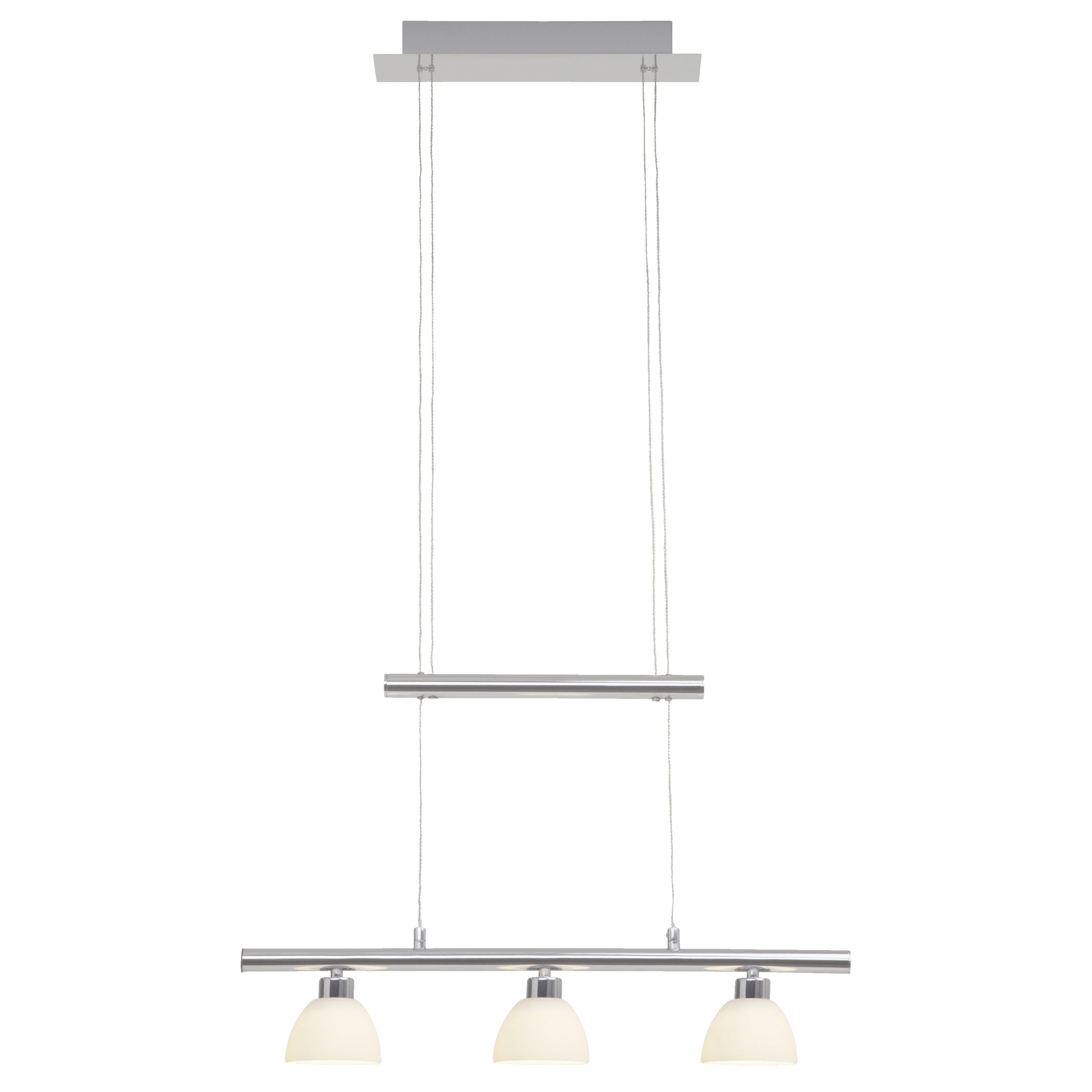 Lightbox Pendelleuchte, LED fest integriert, Warmweiß, LED Hängelampe, höhenverstellbar, 3 Stufen Dimmer, 175 x 58 cm, 1800lm