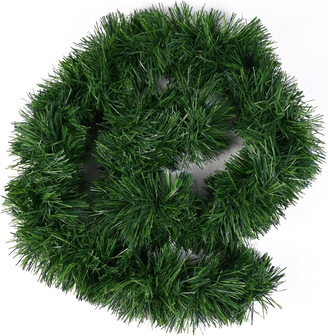 TK Gruppe Girlanden Weihnachtsgirlande grün 10 Meter - Weihnachten Dekoration Deko (1-tlg)