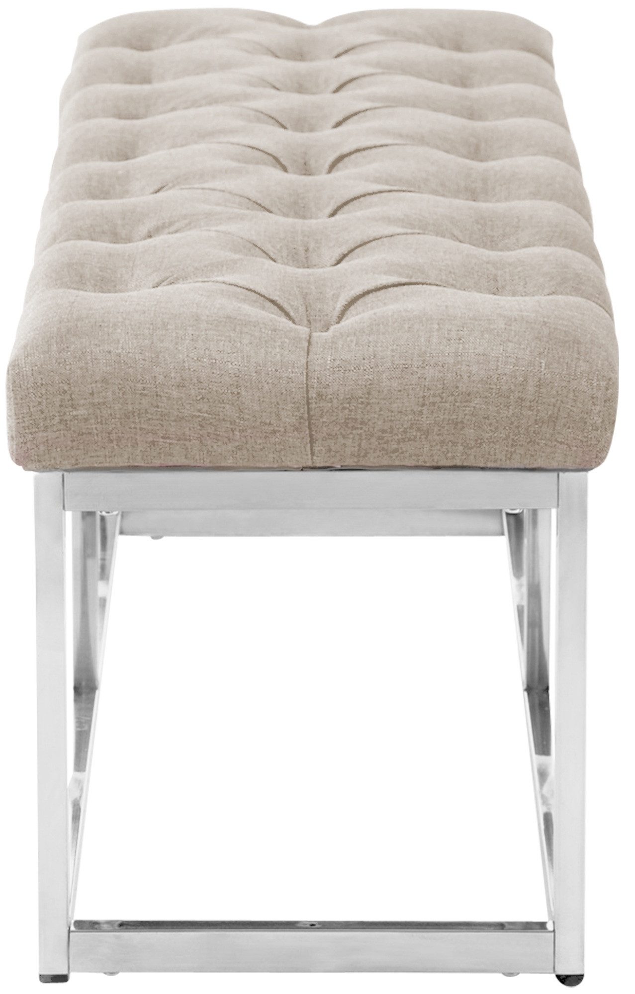 CLP Sitzbank Amun, mit Stoff-Bezug und Edelstahl-Gestell