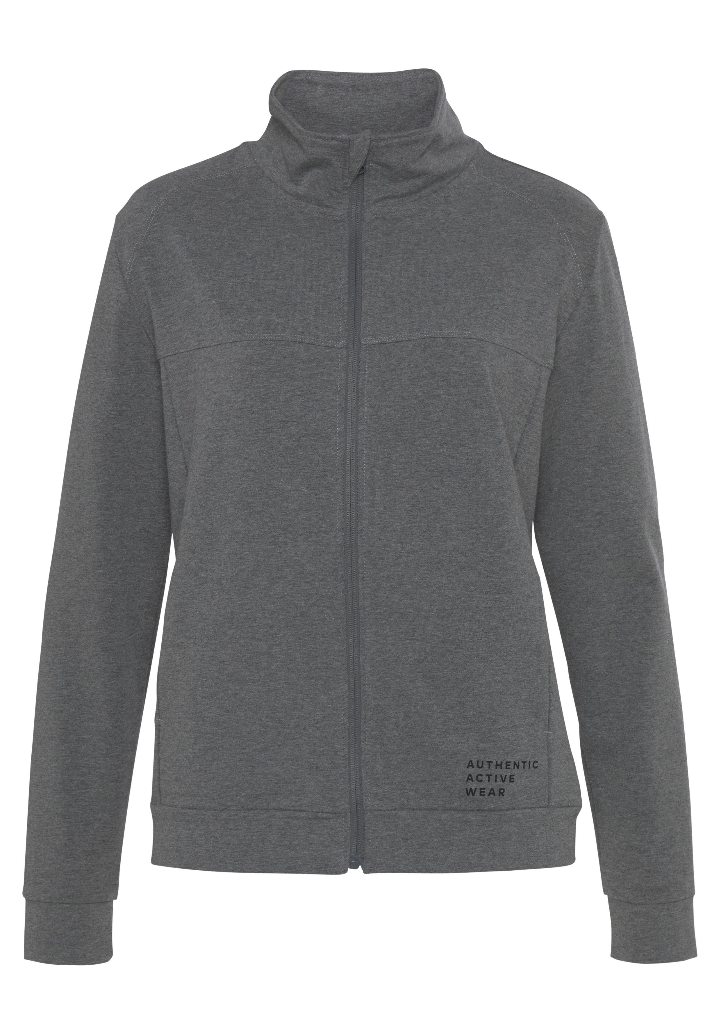 vivance active Sweatjacke Sportjacke mit seitlichen günstig online kaufen