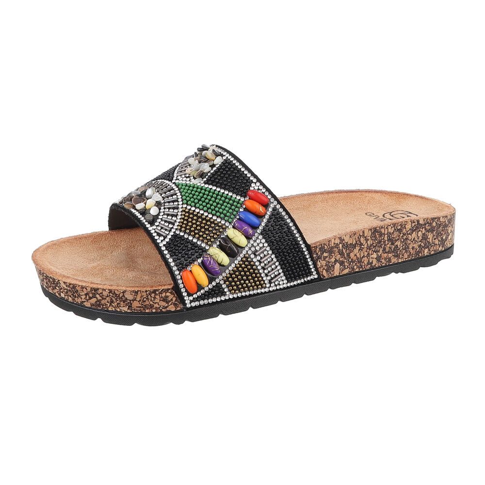 Ital-Design Damen Mules Freizeit Pantolette (86706242) Flach Pantoletten in günstig online kaufen