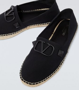 Valentino VALENTINO GARAVANI Espadrilles Stud Sign Canvas V-logo Sneakers Shoes Sneaker