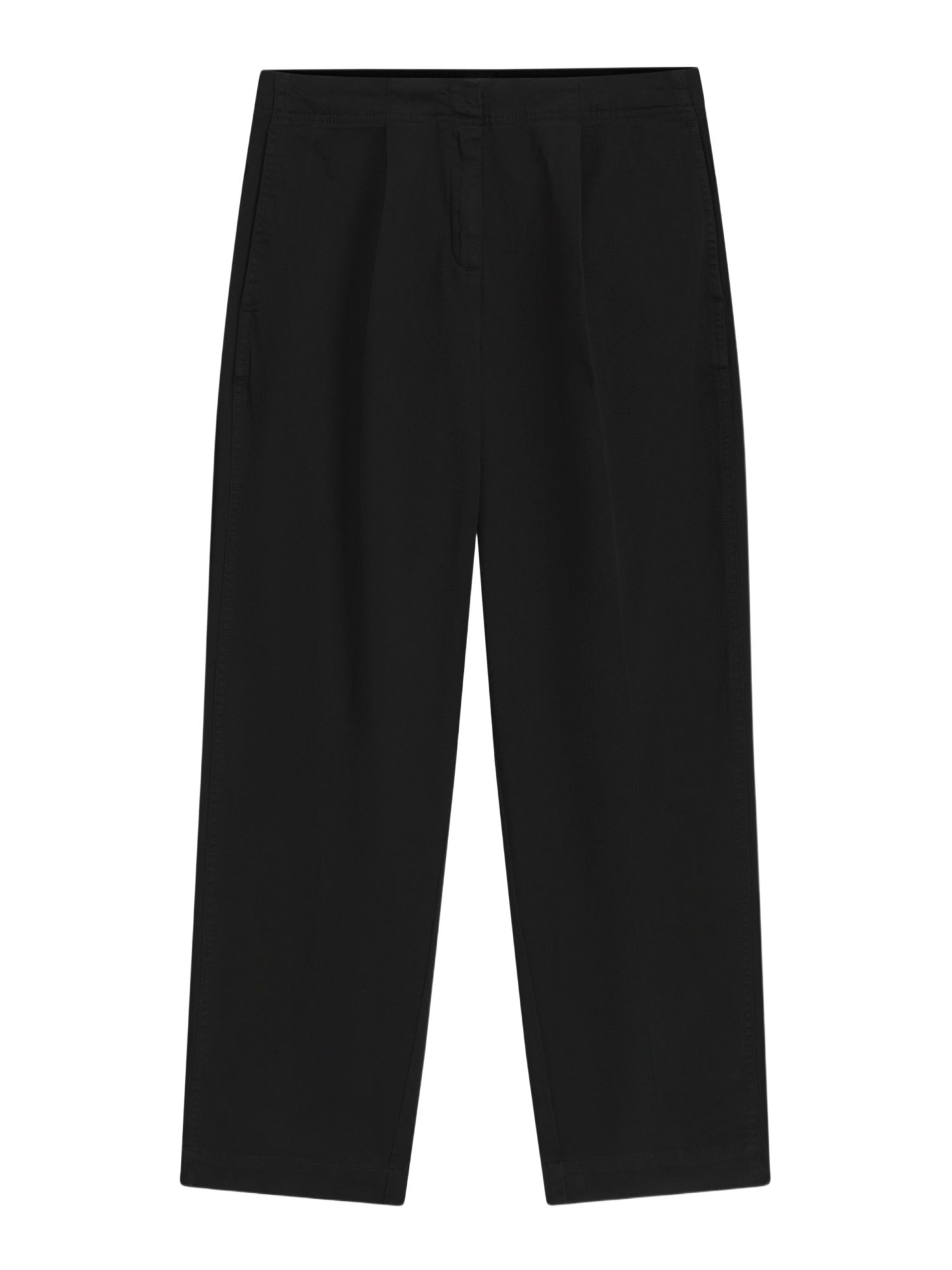 BOSS ORANGE Stoffhose BOSS Women Orange schwarz,Casual,Baumwolle,Unifarben,Gerade,Mittel