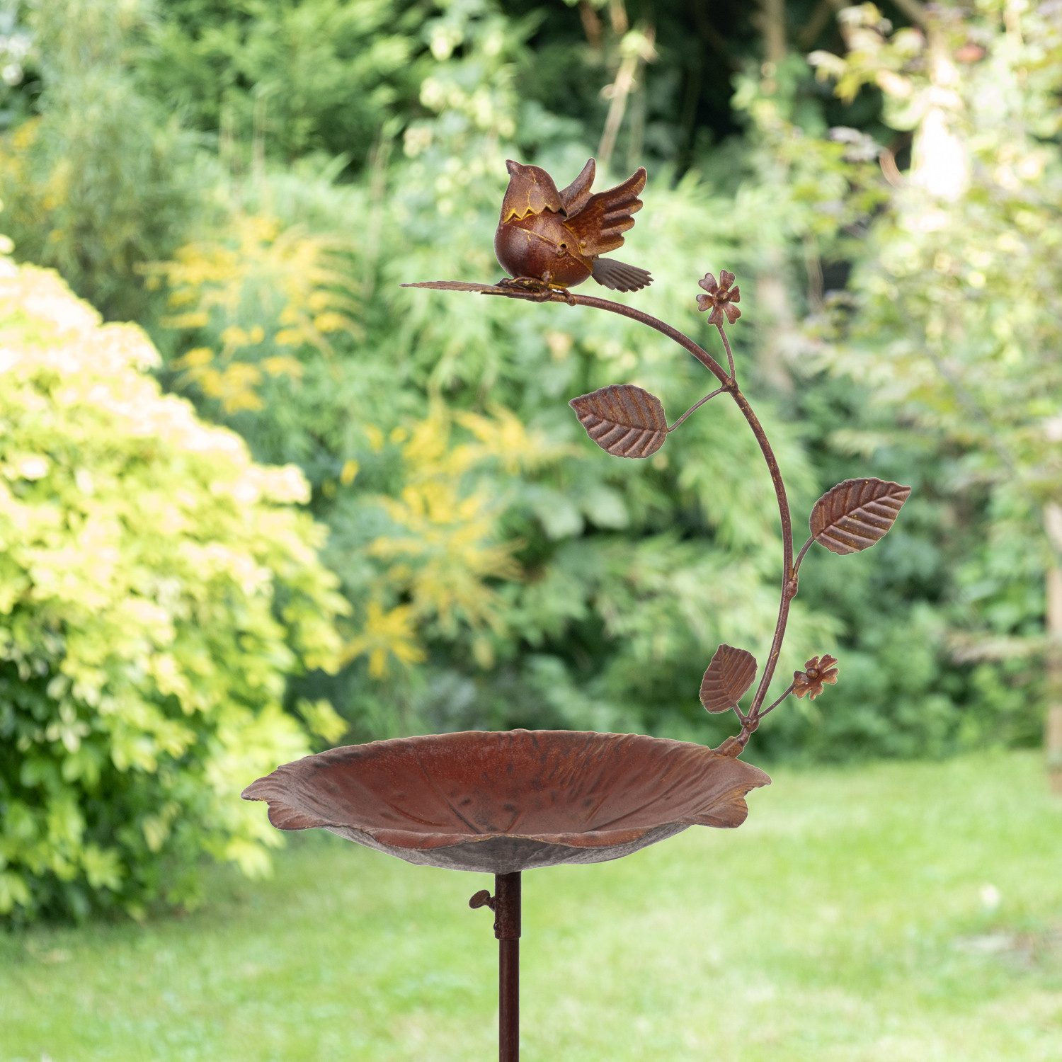 Moritz Gartenstecker Vogeltränke Metall Edelrost 135 günstig online kaufen