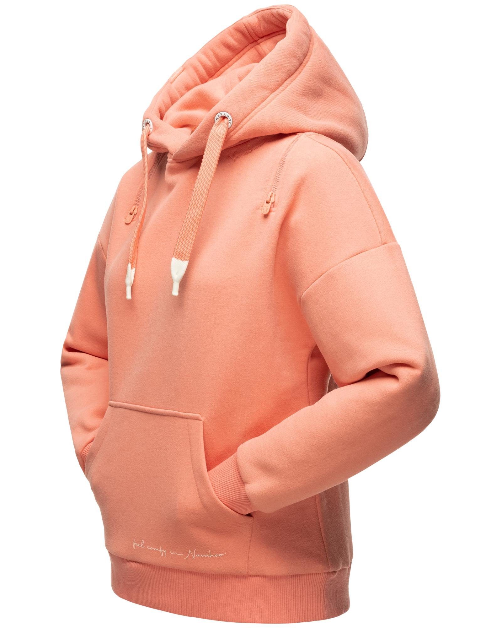 Navahoo Kapuzensweatshirt Zuckerbärchen Kuscheliger Hoodie mit breiten Tunnelzugkordeln