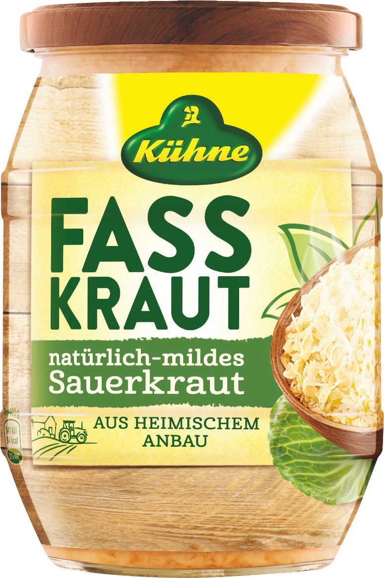 Kühne Gemüsekonserve, Kühne Fasskraut natürlich mild ATG 650g