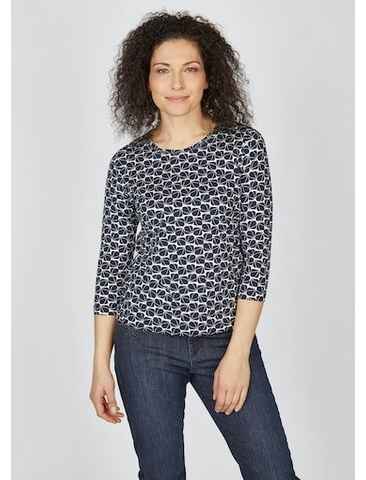Rabe 3/4-Arm-Shirt mit Allover-Muster