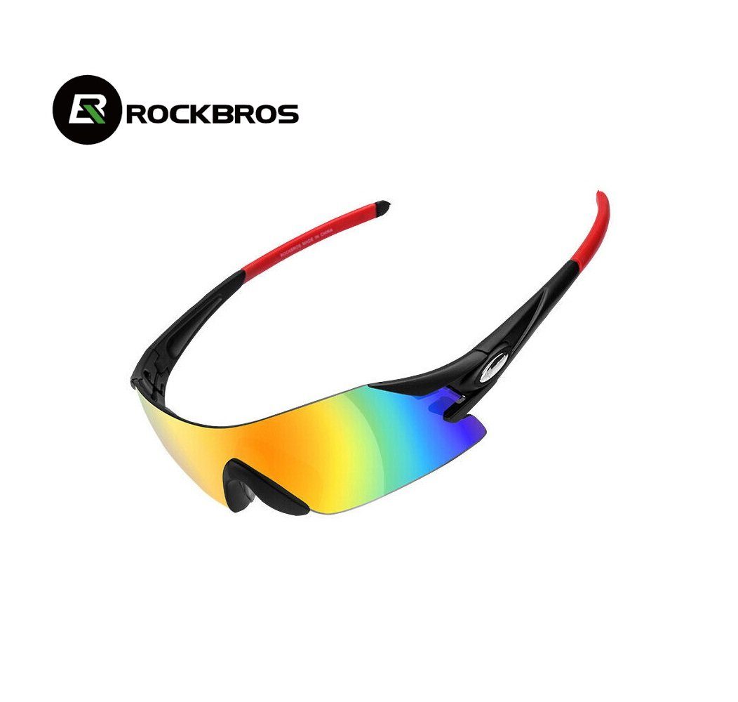 ROCKBROS Fahrradbrille Rahmenlos Sonnenbrille Radsport Brille Herren Damen UV400 