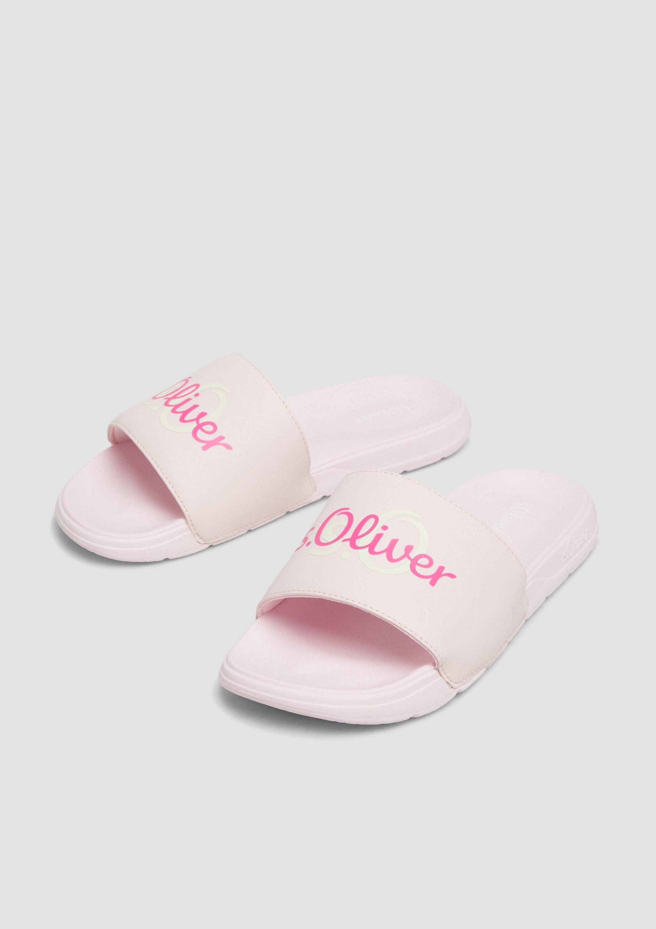 s.Oliver Pantoletten Slipper Pantoletten mit Logo