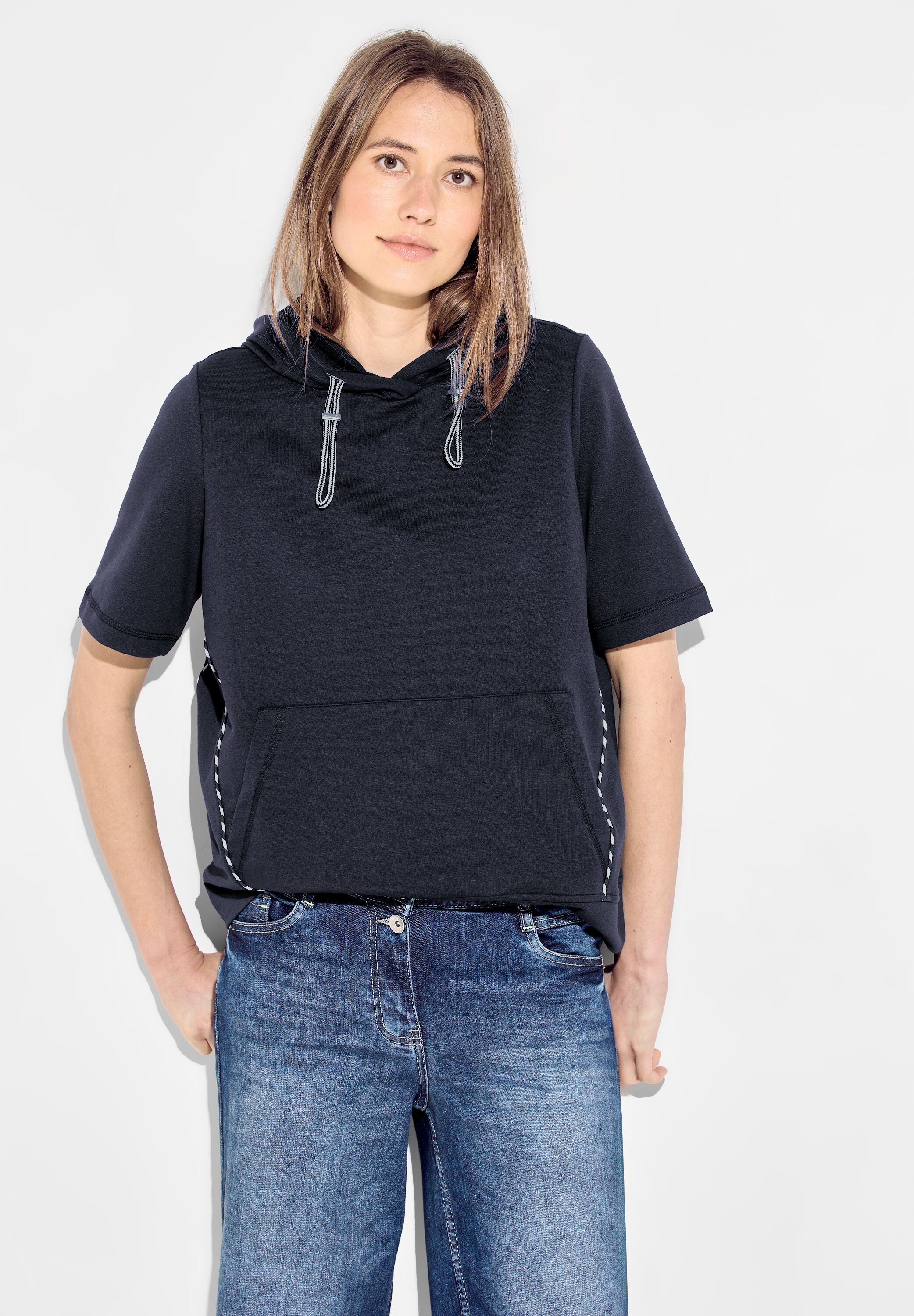 Cecil Sweatshirt mit kontrastfarbenen Details