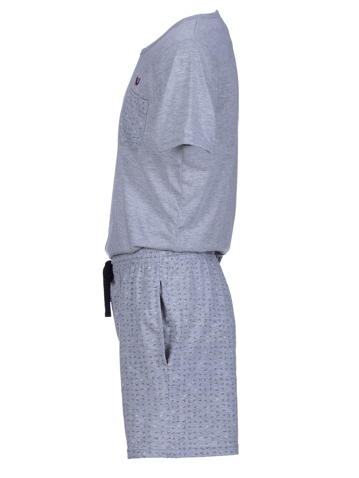 Henry Terre Shorty Paul Graphik Design Pyjama Set Kurz - Shorts – Bild 4 von 5