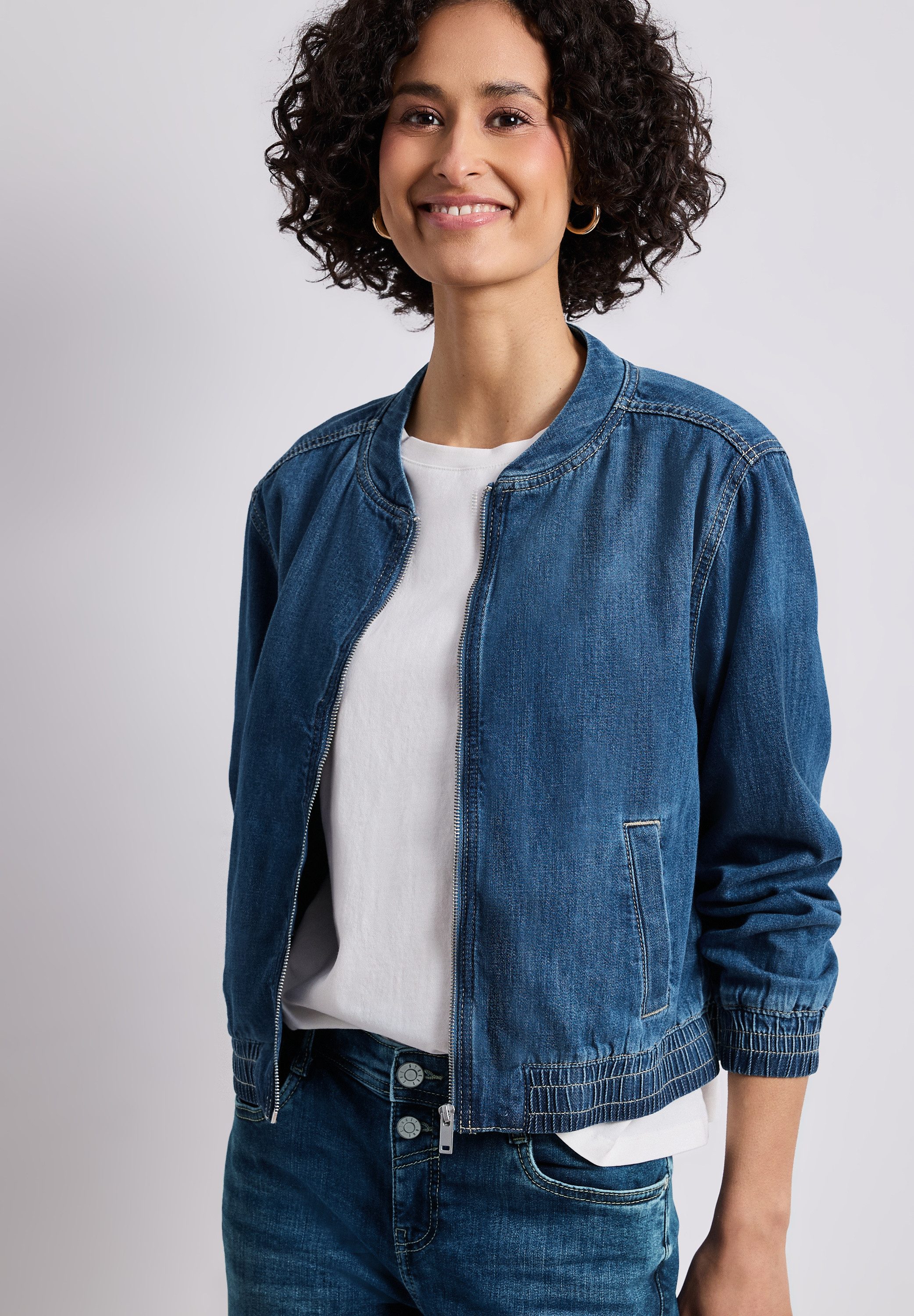 STREET ONE Jeansjacke im Denim-Style