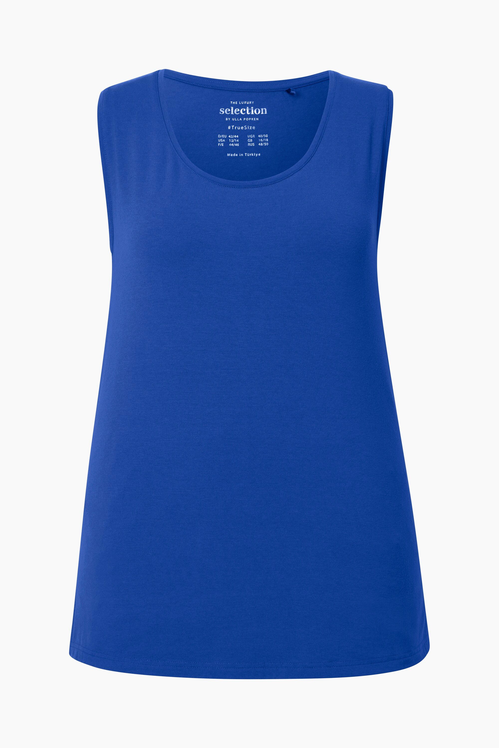 Ulla Popken Longtop Top Stretch Seitenschlitze Crêpe-Qualität