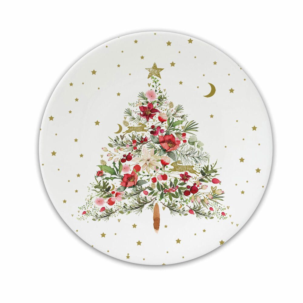 PPD Teller Beautiful Christmas Tree Plate, Ø 15.5 cm