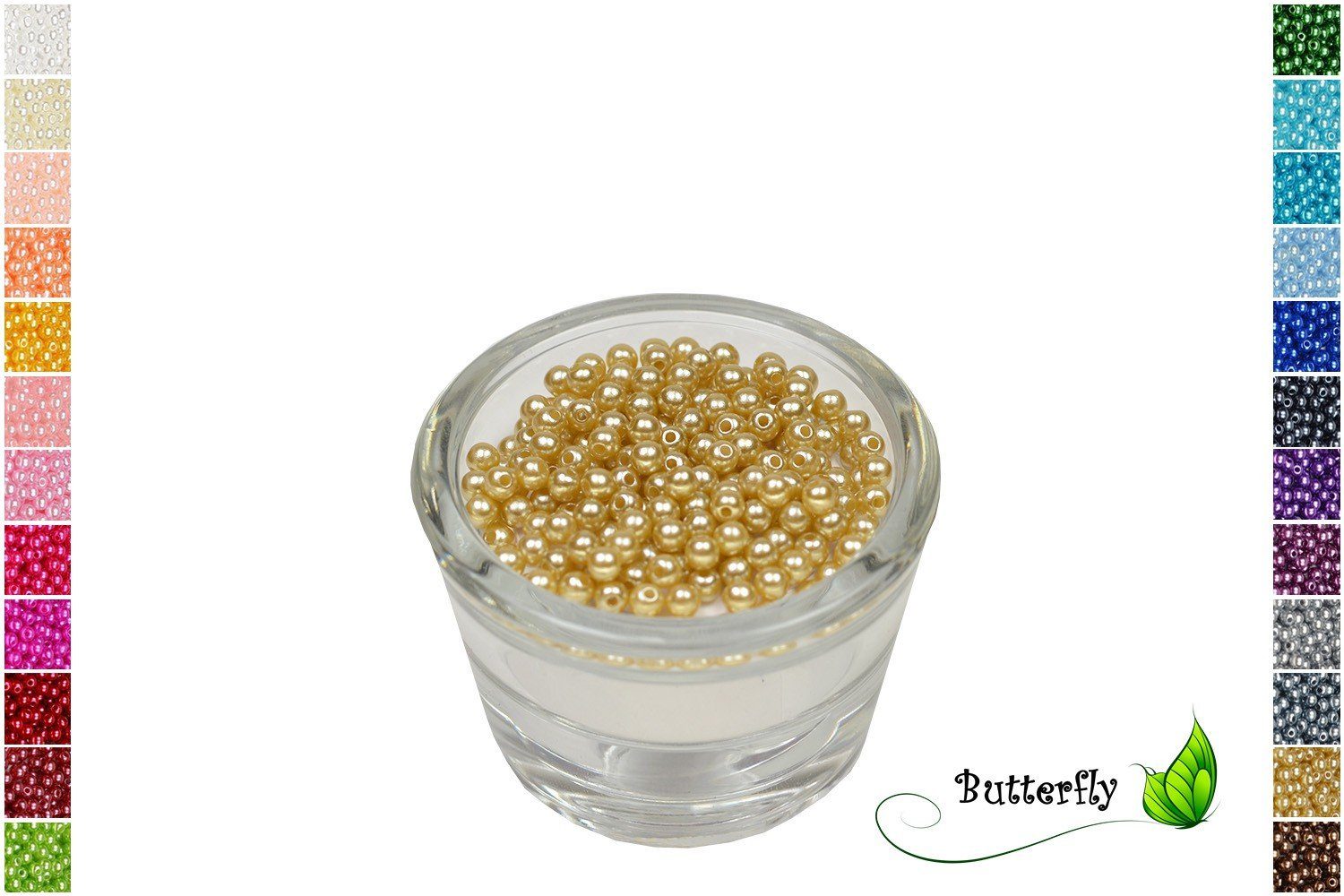 Creativery Ремесленные бусы, 200 Wachsperlen 4mm