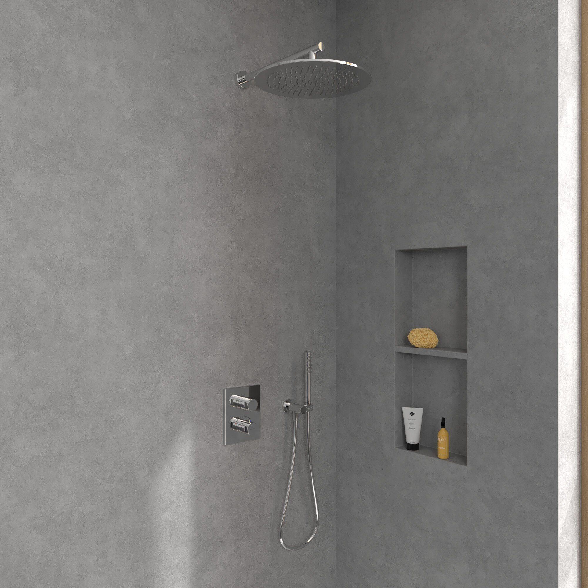 Villeroy & Boch Regenduschkopf Universal Showers, Regenbrause 350 mm, Rund - Chrom