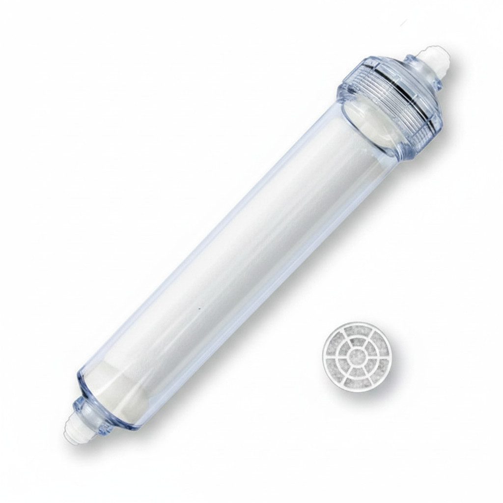 Trinkwasserladen Filter-Set, 10 Zoll Leercontainer zum befüllen Inlinegehäuse 1/4 Zoll IG