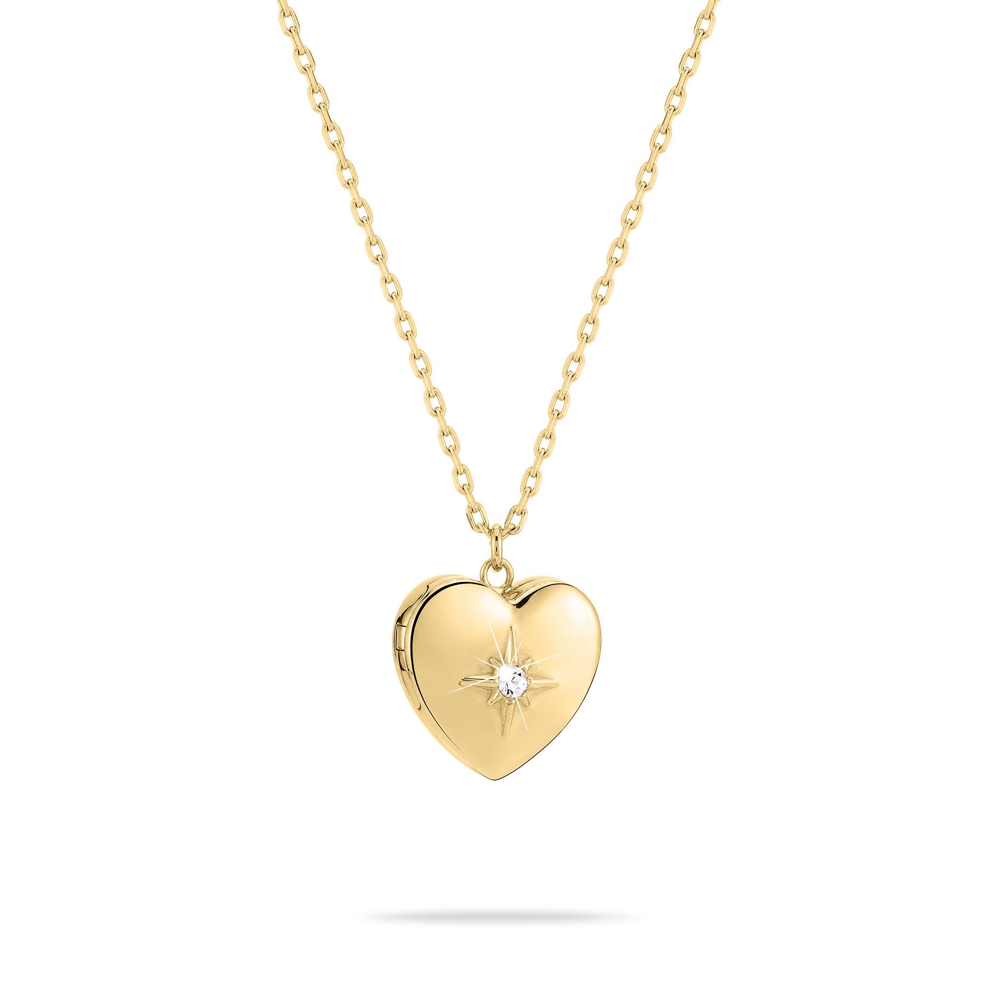 Tamaris Lange Kette Schmuck Geschenk Edelstahl Halskette Herz Medaillon zum günstig online kaufen